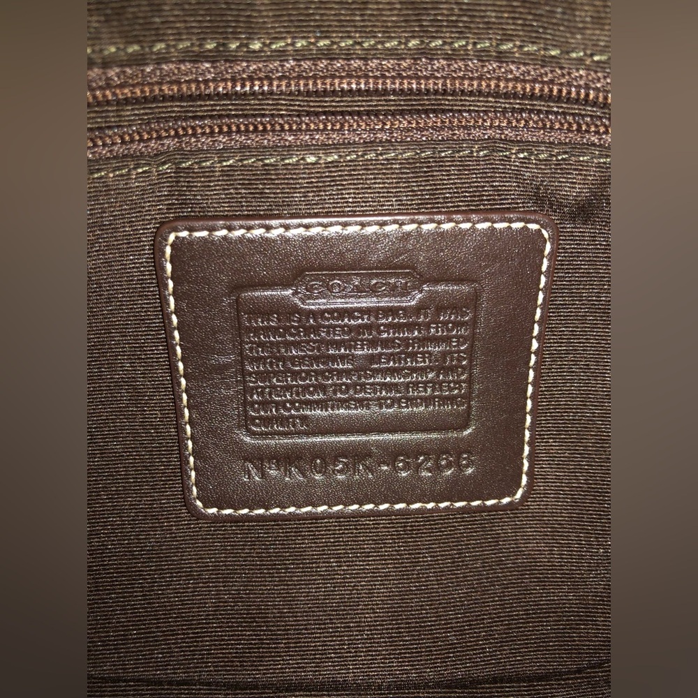 Vtg Y2K Coach Signature Soho Jacquard Hobo Shoulder Bag Beige/Brown Canvas #6266 - Picture 11 of 11